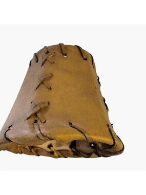 Mini Leather Lamp Shade Chandelier Rustic Lodge Western Cabin Ranch Decor